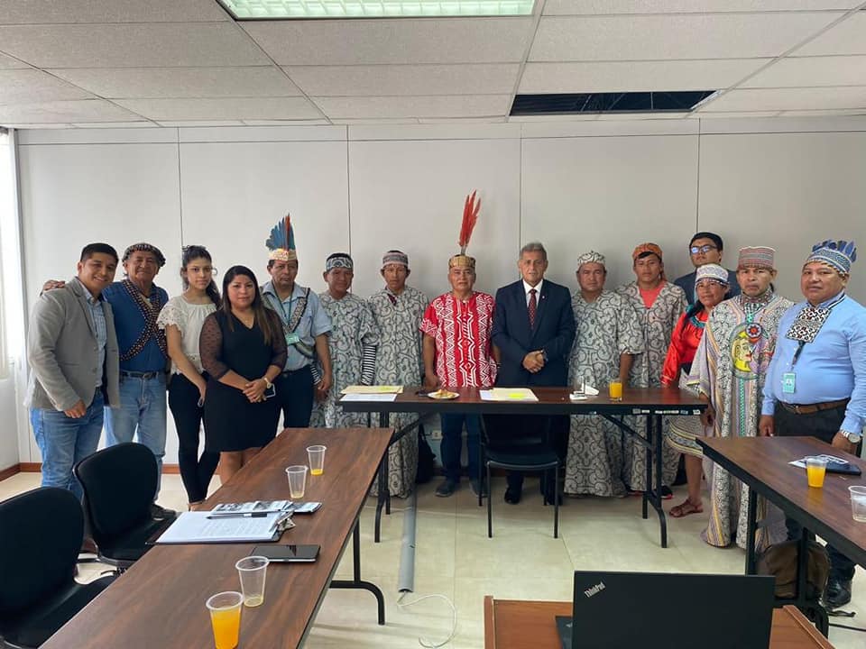 Reunión con el fiscal supremo del OCAJIMP en Lima
