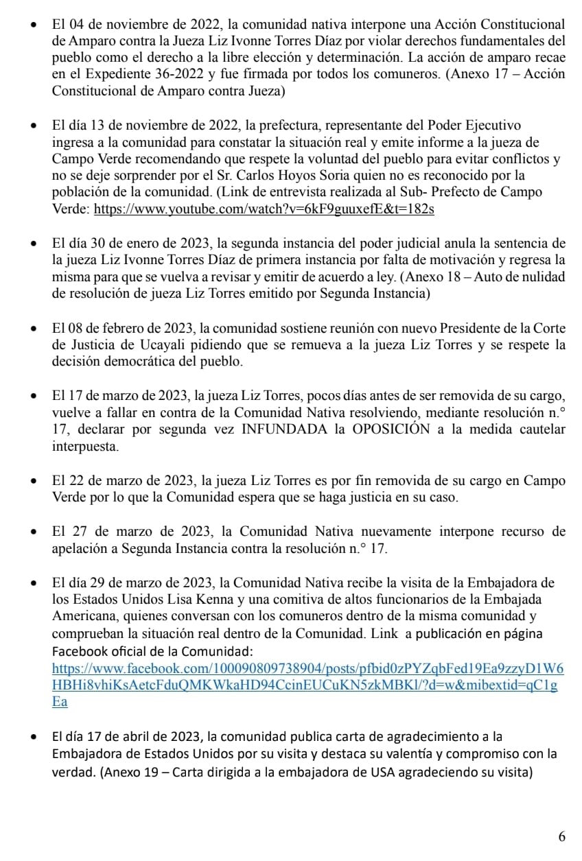 Documento 7 de la noticia Gestiones en Lima con congresistas, Defensor y Fiscalía