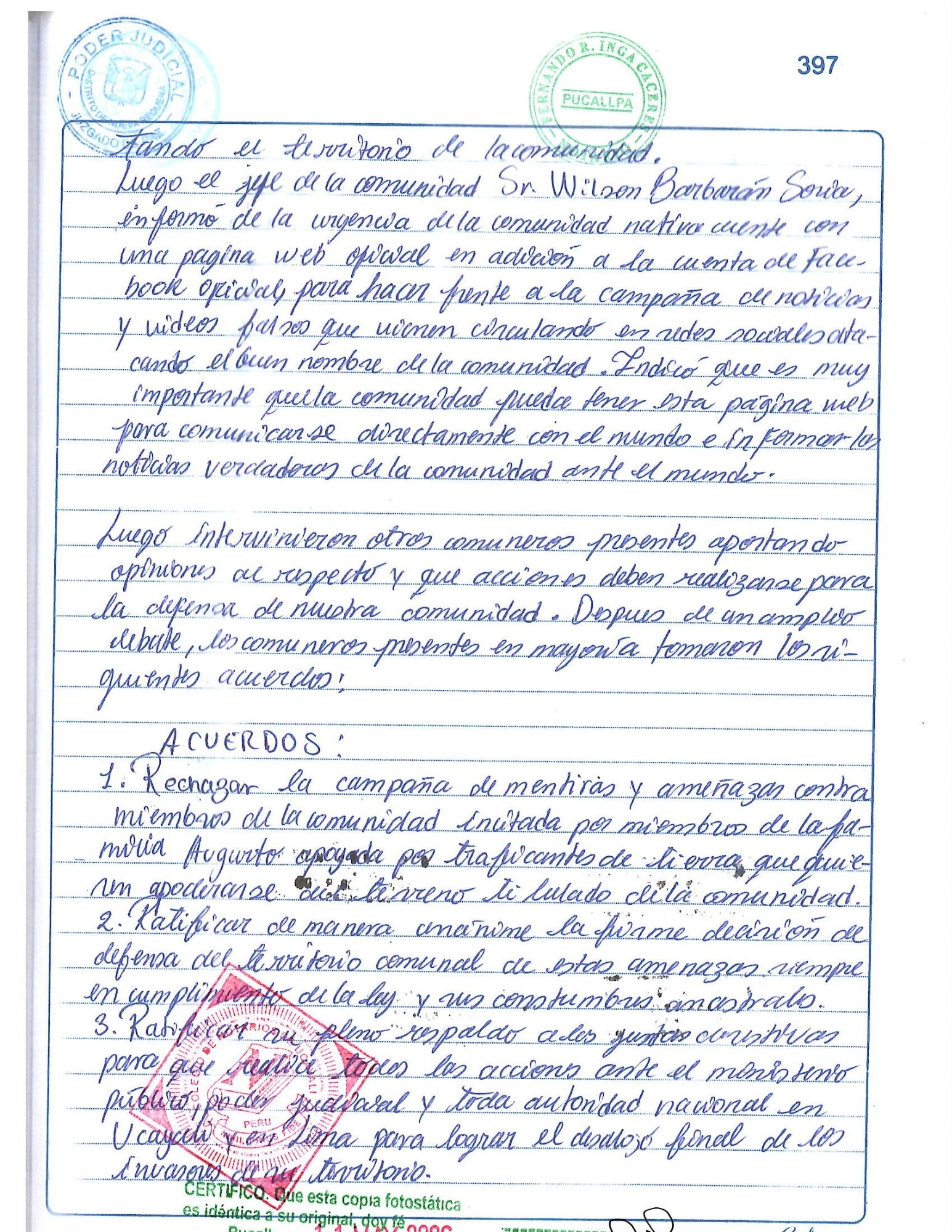 Documento 2 de la noticia Nuestro pueblo acordó crear su pagina web para contar nuestr