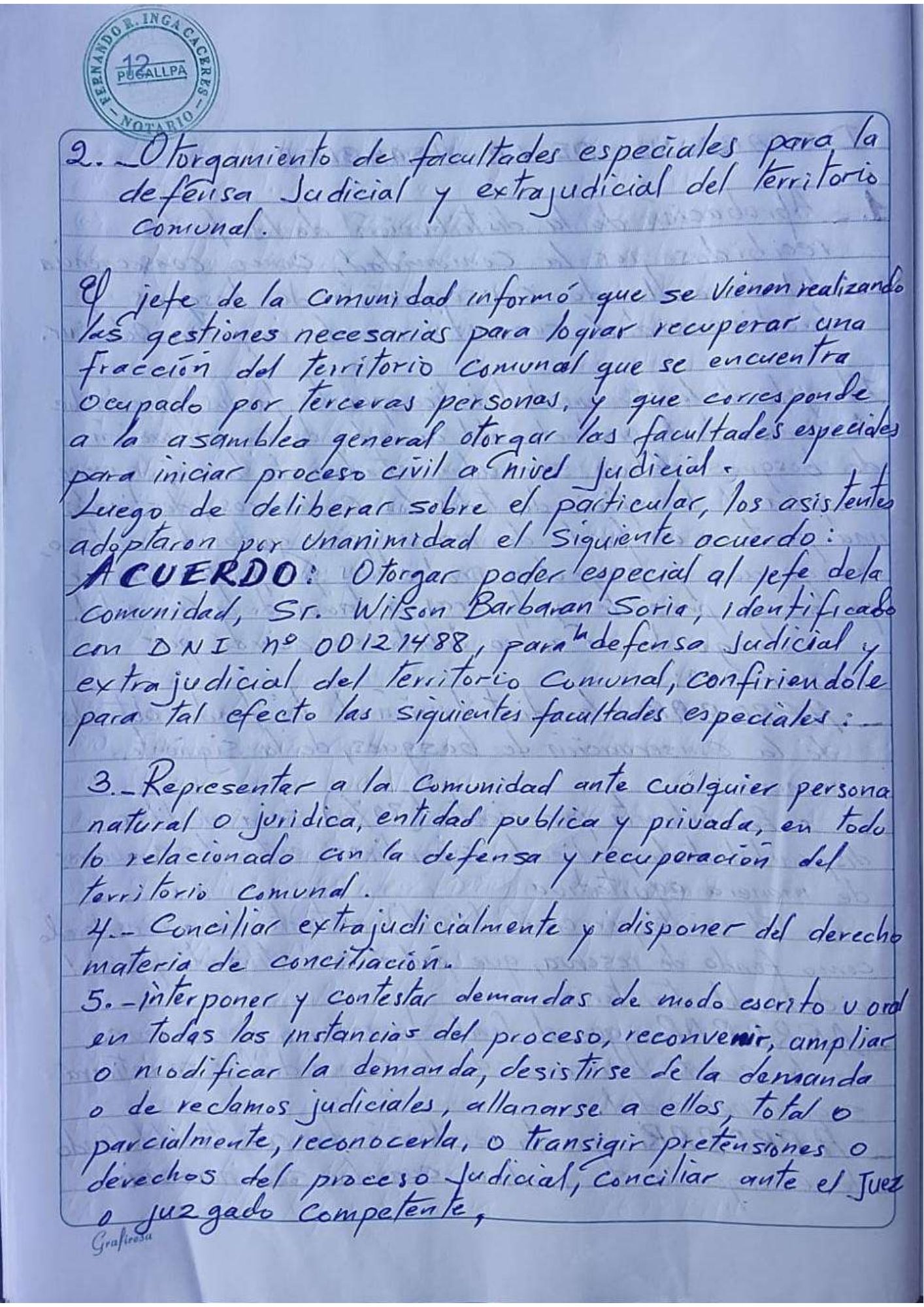 Documento 3 de la noticia Nuestra asamblea General acuerda la forma de distribución de