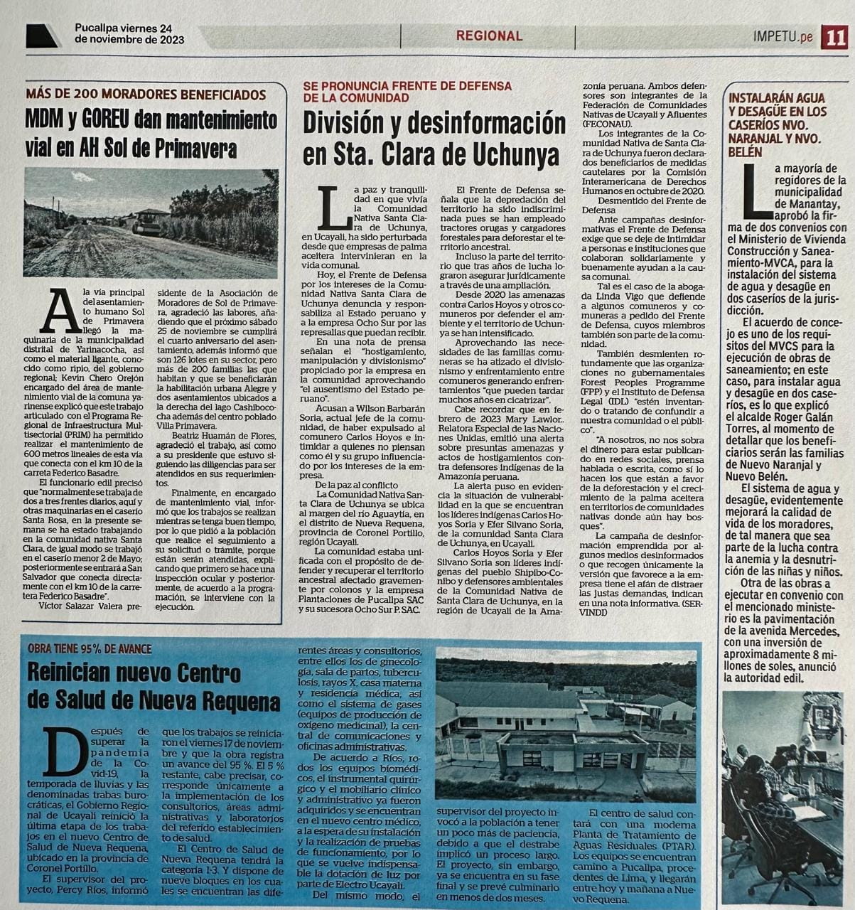 Documento 2 de la noticia Aclaración sobre el falso frente de defensa de Luisa Mori