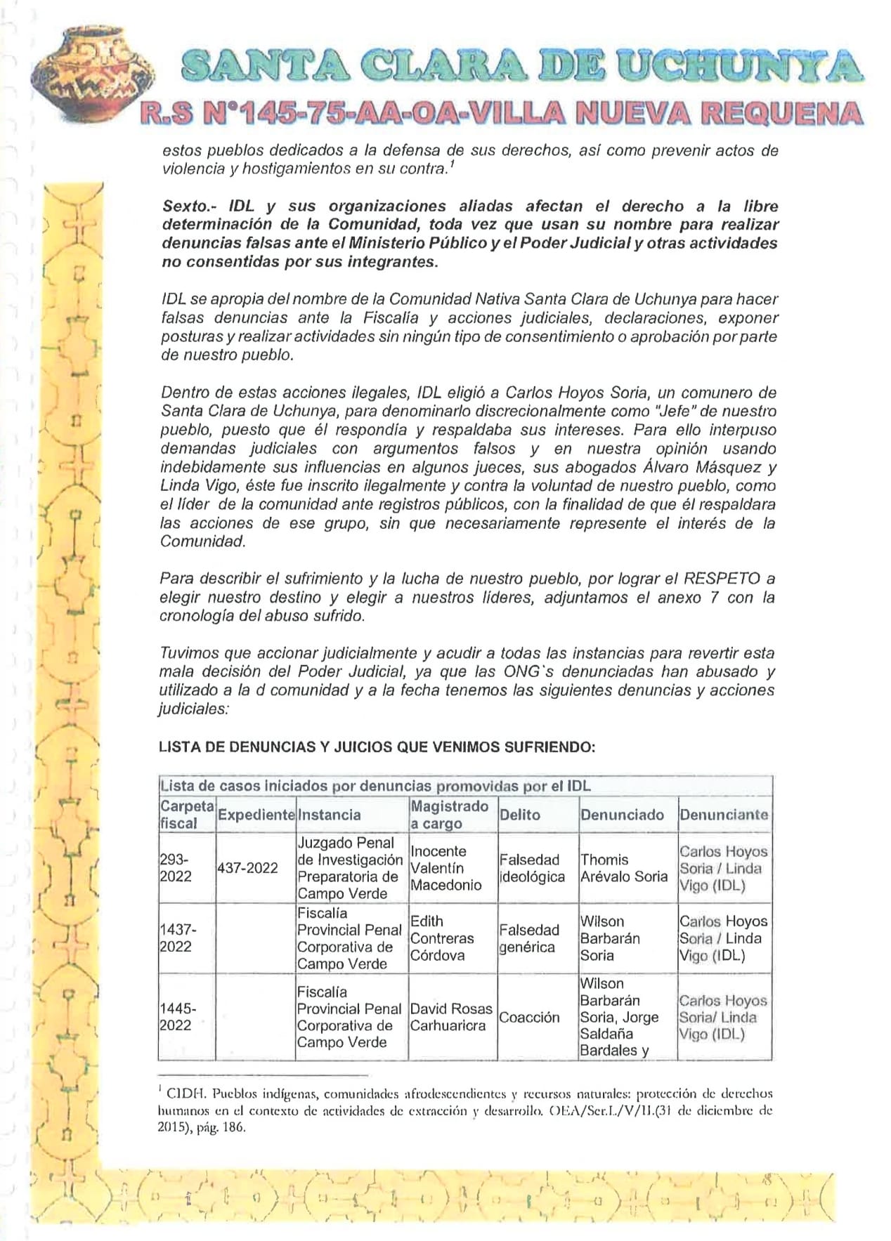 Documento 8 de la noticia Fiscalía acoge denuncia por coacción contra IDL y FPP