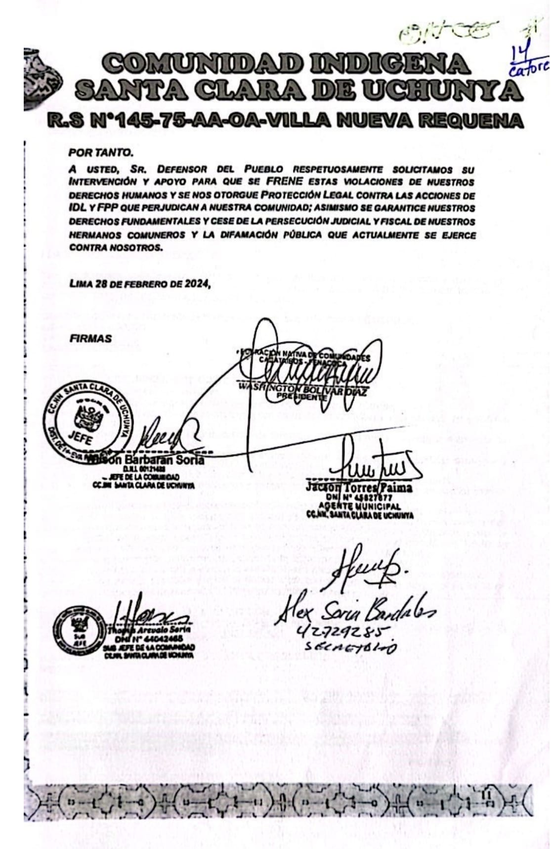 Documento 22 de la noticia Fiscalía acoge denuncia por coacción contra IDL y FPP