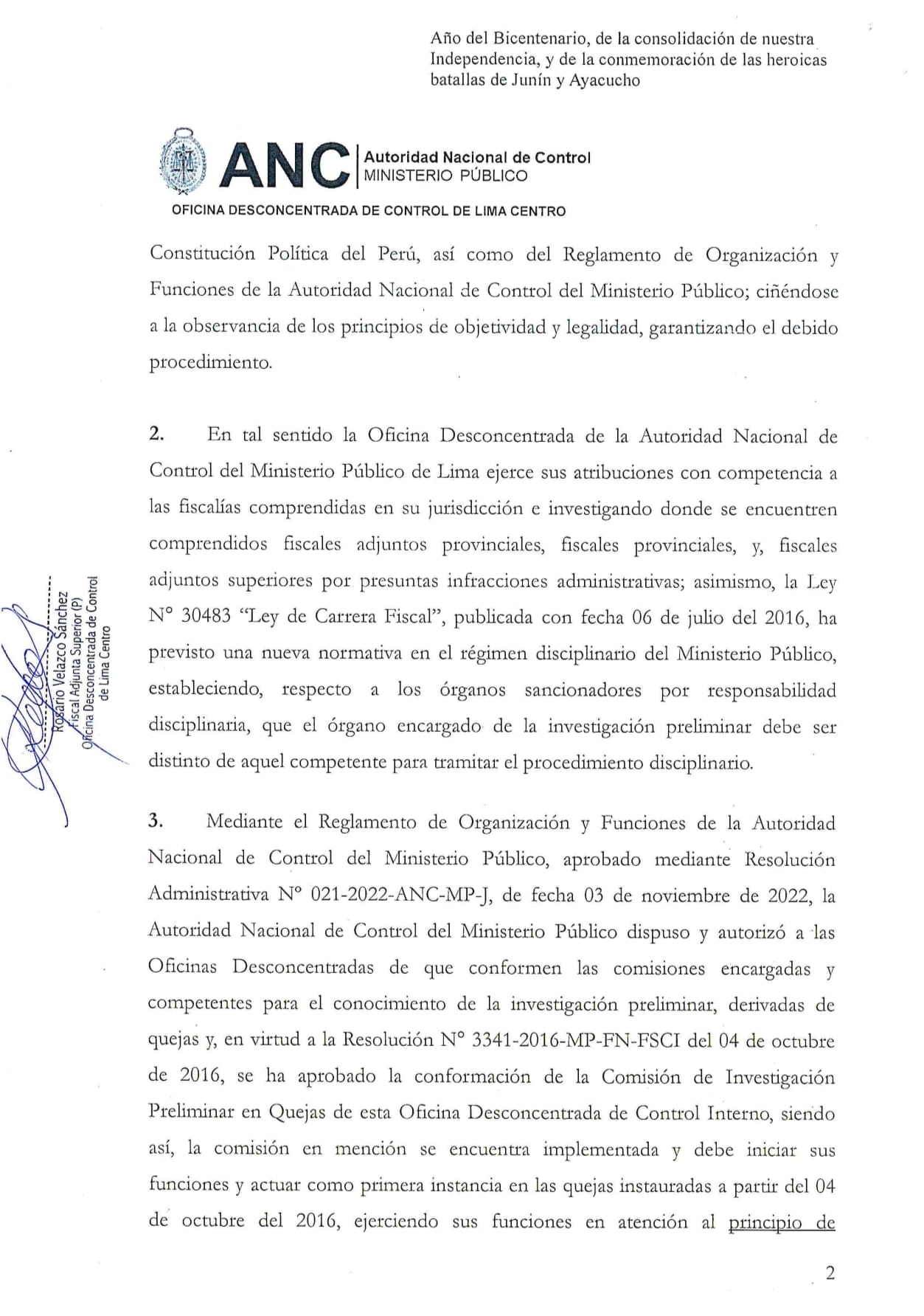 Documento 6 de la noticia Carta al juez Víctor Zúñiga por denuncias de las ONGs