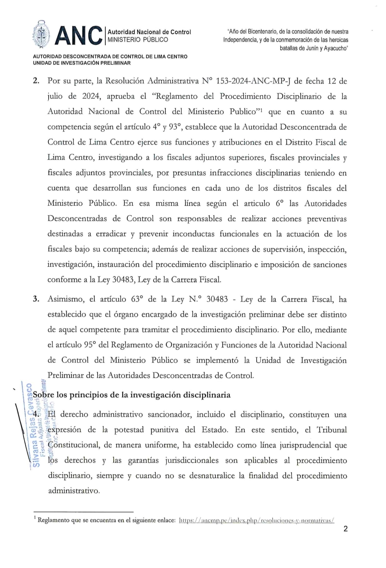 Documento 2 de la noticia Investigación al fiscal Álvaro Rodas Farro por discriminació