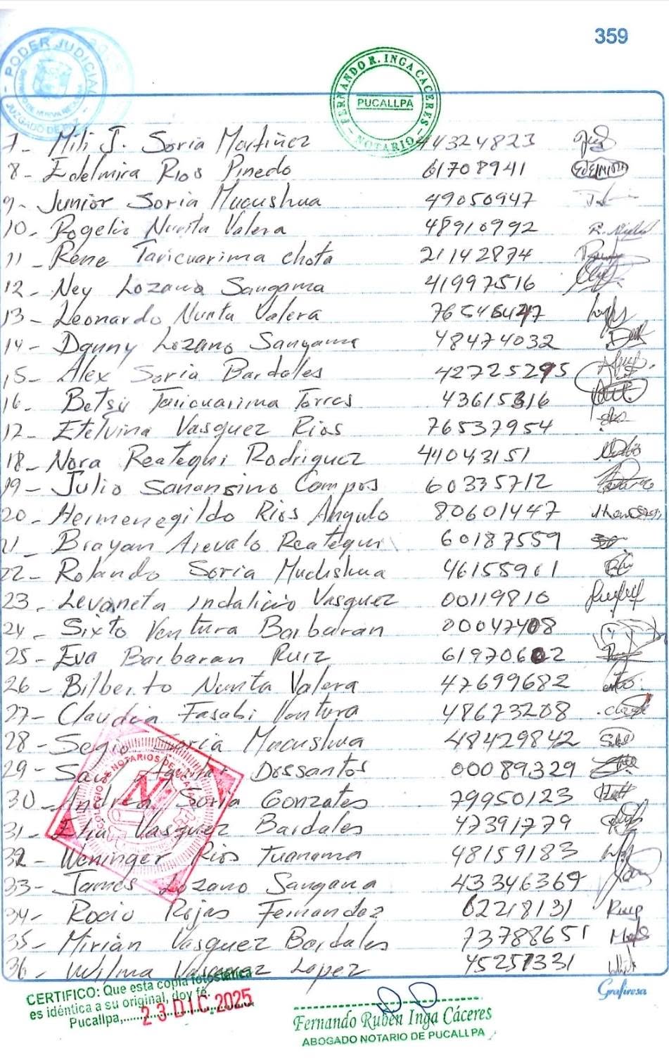 Documento 6 de la noticia Visita de la Defensoría del Pueblo a la comunidad