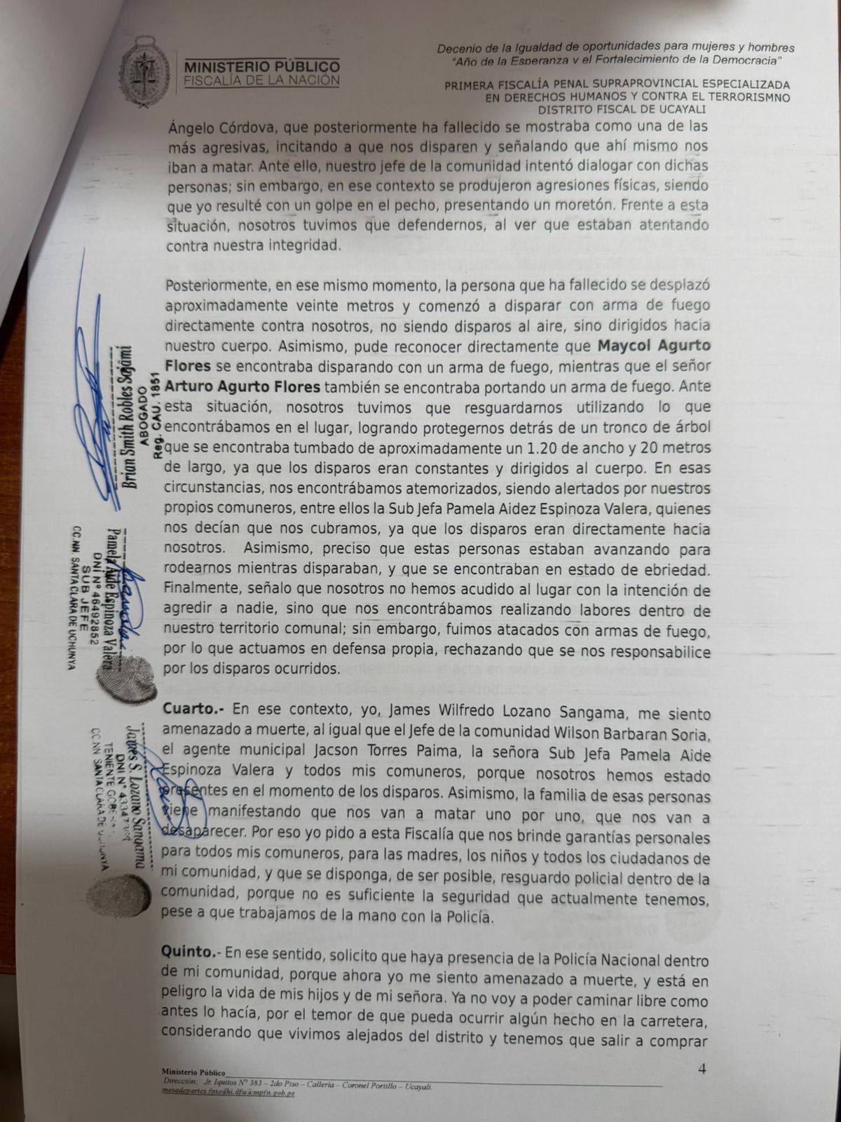 Foto adicional — PRONUNCIAMIENTO SANTA CLARA DE UCHUNYA Queremos informar a…